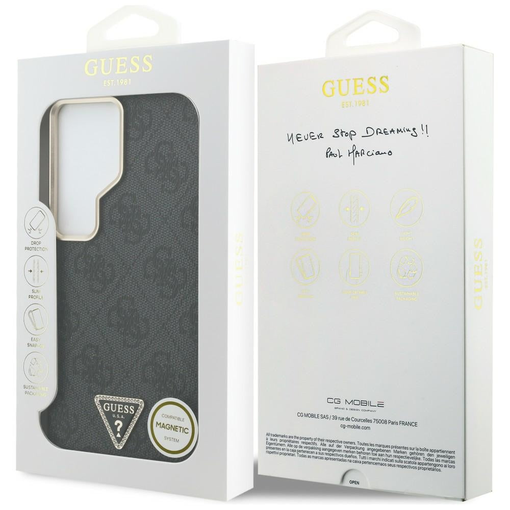 Θήκη MagSafe για Samsung Galaxy S26 Ultra S948, Guess, 4G Triangle Logo, Μαύρη