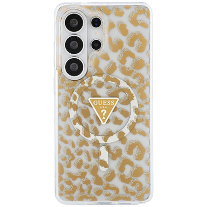 Θήκη MagSafe για Samsung Galaxy S26 Ultra S948, Guess, IML Leopard Pattern, Καφέ