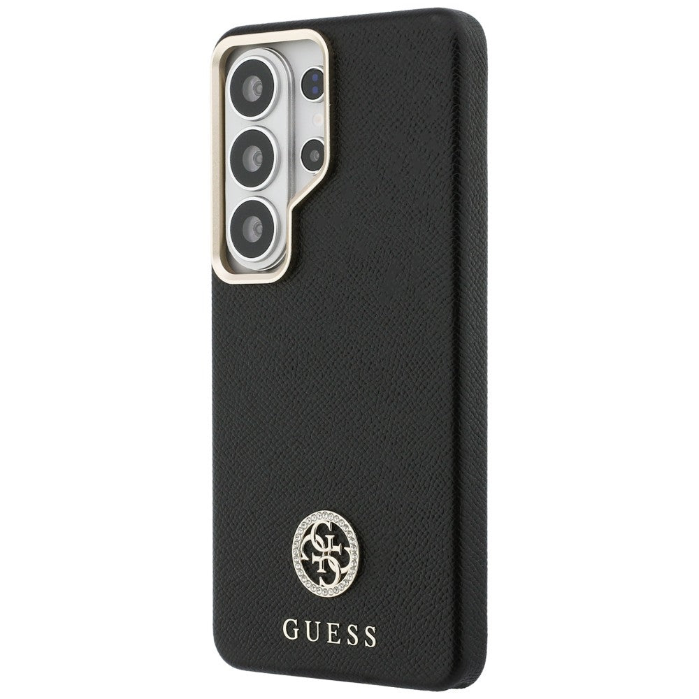 Θήκη MagSafe για Samsung Galaxy S26 Ultra S948, Guess, Rhinestone Round Logo, Μαύρη