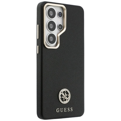 Θήκη MagSafe για Samsung Galaxy S26 Ultra S948, Guess, Rhinestone Round Logo, Μαύρη
