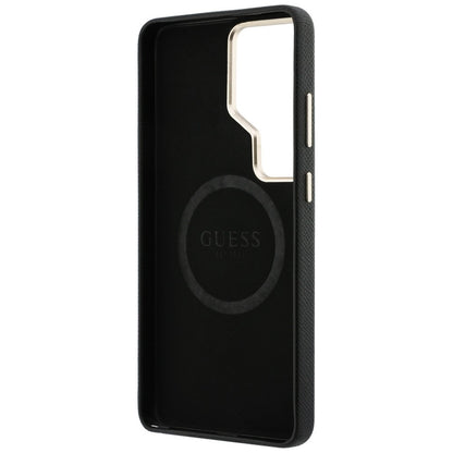 Θήκη MagSafe για Samsung Galaxy S26 Ultra S948, Guess, Rhinestone Round Logo, Μαύρη