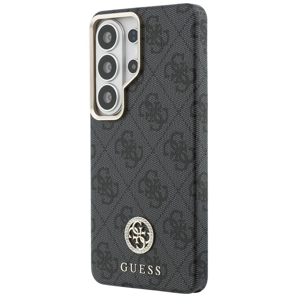 Θήκη MagSafe για Samsung Galaxy S26 Ultra S948, Guess, Strass Round Logo, Μαύρη