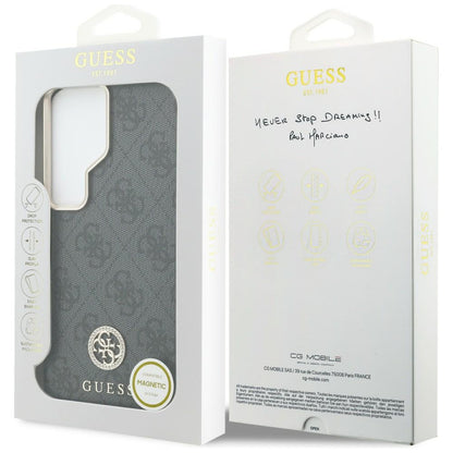 Θήκη MagSafe για Samsung Galaxy S26 Ultra S948, Guess, Strass Round Logo, Μαύρη