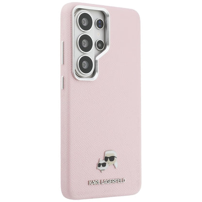 Θήκη MagSafe για Samsung Galaxy S26 Ultra S948, Karl Lagerfeld, Karl & Choupette Head's Pin, Ροζ