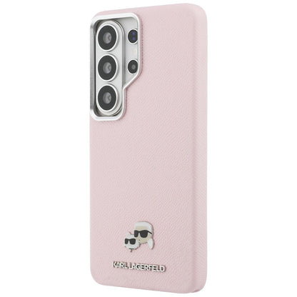 Θήκη MagSafe για Samsung Galaxy S26 Ultra S948, Karl Lagerfeld, Karl & Choupette Head's Pin, Ροζ