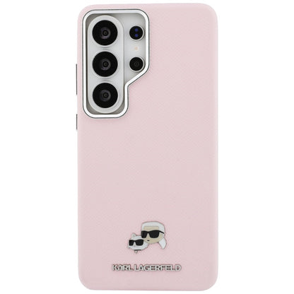 Θήκη MagSafe για Samsung Galaxy S26 Ultra S948, Karl Lagerfeld, Karl & Choupette Head's Pin, Ροζ