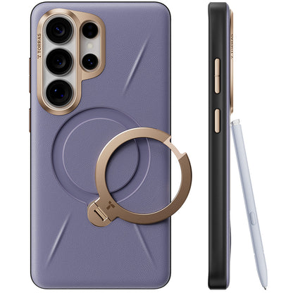 Θήκη MagSafe για Samsung Galaxy S26 Ultra S948, Torras, QPRO Leather, Μωβ