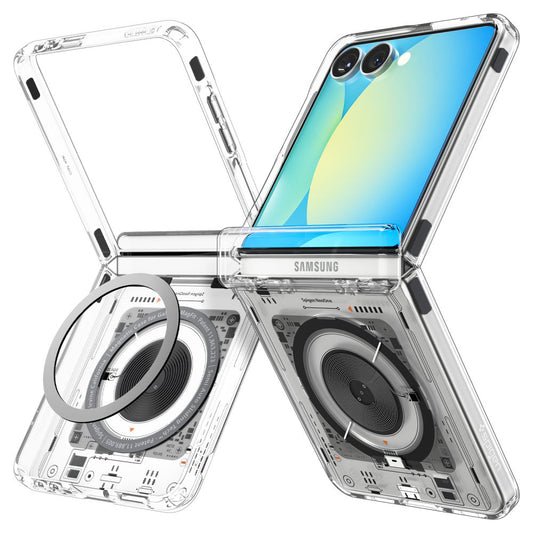 Θήκη MagSafe για Samsung Galaxy Z Flip7 F766, Spigen, Ultra Hybrid Pro Neo One, Διάφανη ACS09560