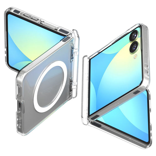 Θήκη MagSafe για Samsung Galaxy Z Flip7 F766, Spigen, Ultra Hybrid Pro, Διάφανη ACS09559