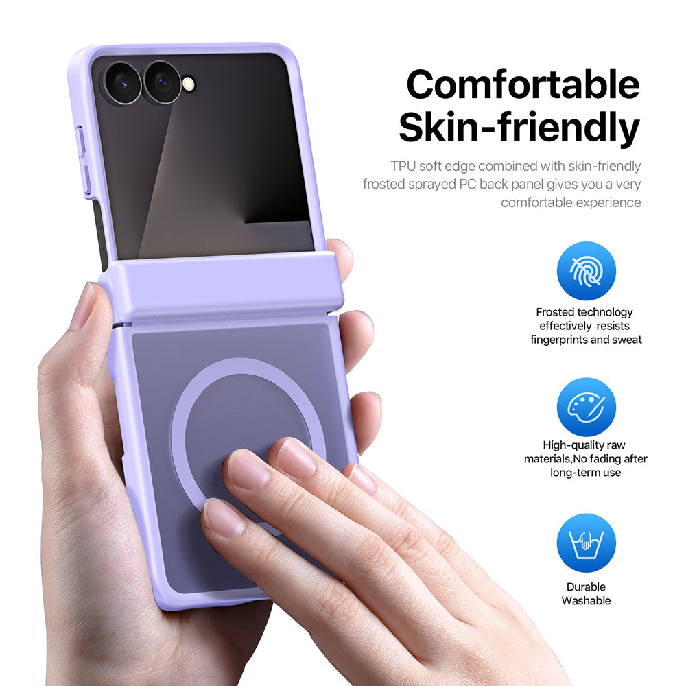 MagSafe Case for Samsung Galaxy Z Flip8 F776, DUX DUCIS, Yind, Light Purple