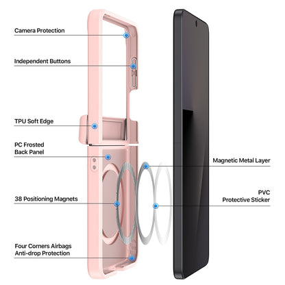 MagSafe Case for Samsung Galaxy Z Flip8 F776, DUX DUCIS, Yind, Light Pink