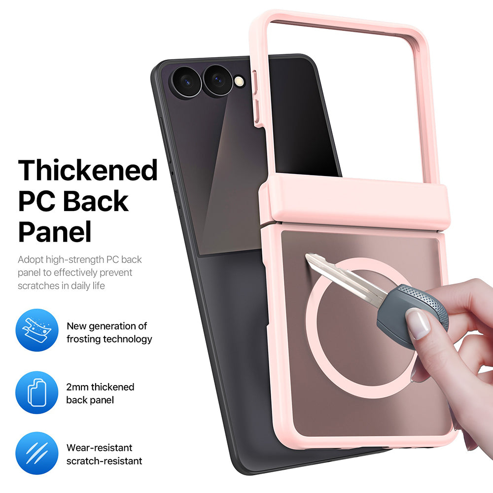 MagSafe Case for Samsung Galaxy Z Flip8 F776, DUX DUCIS, Yind, Light Pink