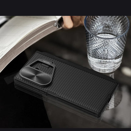 MagSafe Case for Samsung Galaxy Z Fold7 F966, Nillkin, CamShield Prop with Metal Lens Cover and S-Pen Holder, Black