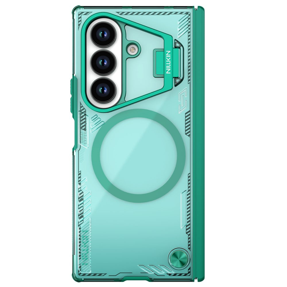 Θήκη MagSafe για Samsung Galaxy Z Fold7 F966, Nillkin, Iceblade Prop με άνοιγμα για κάμερα, Πράσινο