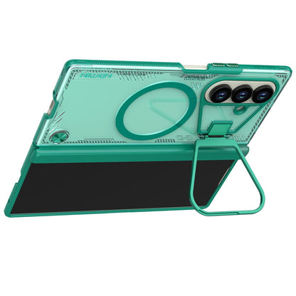 Θήκη MagSafe για Samsung Galaxy Z Fold7 F966, Nillkin, Iceblade Prop με άνοιγμα για κάμερα, Πράσινο