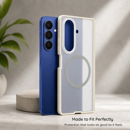 Θήκη MagSafe για Samsung Galaxy Z Fold8 F971, Blueo, Φιλική προς το δέρμα Anti-Drop, Γκρι