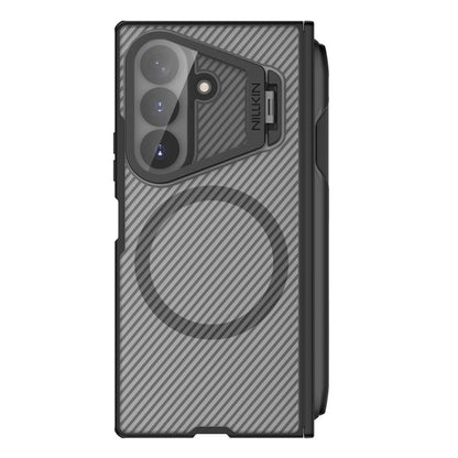 MagSafe Case for Samsung Galaxy Z Fold8 Ultra F976, Nillkin, CamShield Pro with Transparent Lens Cover and S-Pen Holder, Transparent Black