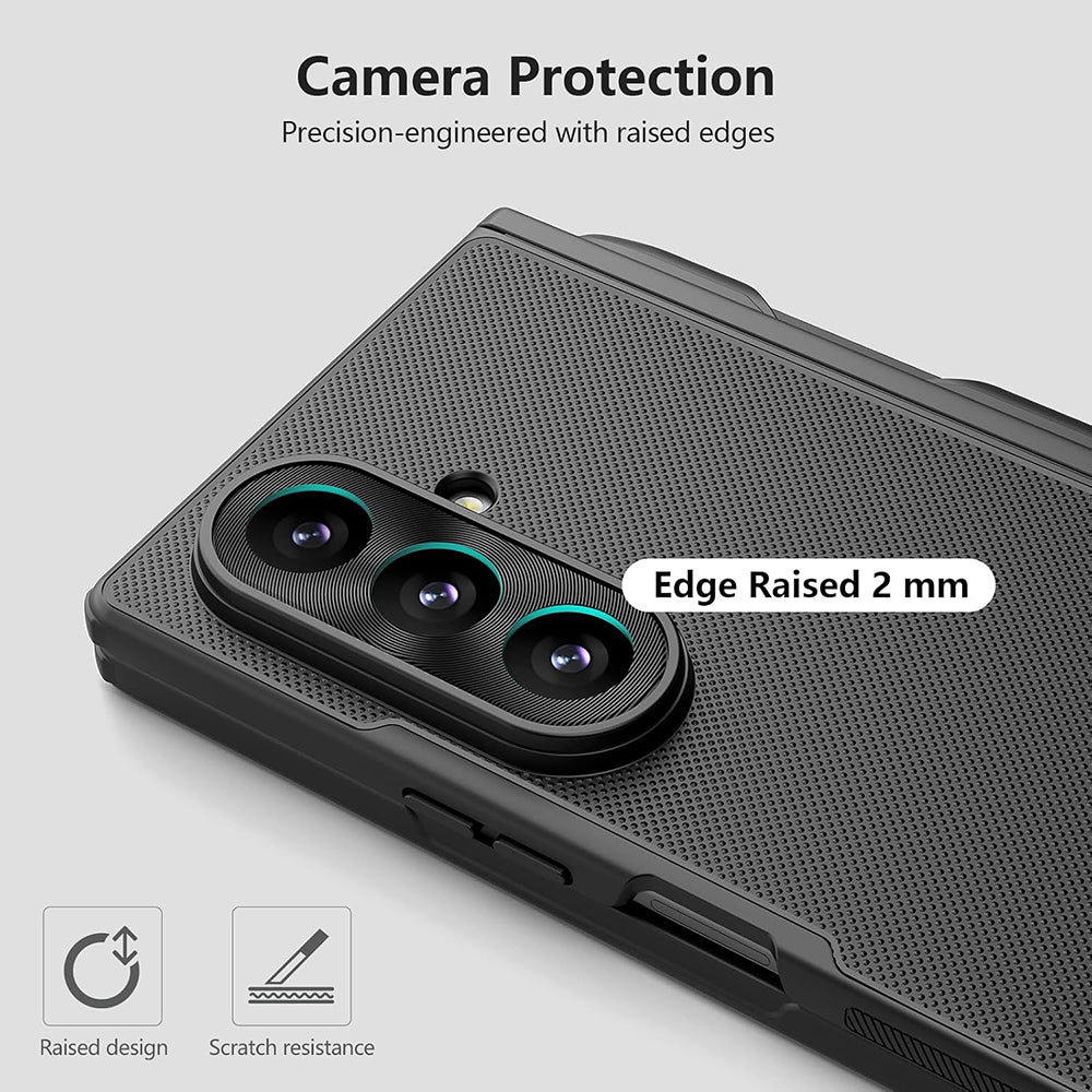 MagSafe Case for Samsung Galaxy Z Fold8 Ultra F976, Nillkin, Super Frosted Shield with Pen Holder, Black