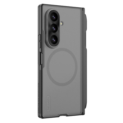 Θήκη MagSafe για Samsung Galaxy Z Fold8 Ultra F976, Nillkin, Super Frosted Shield με Θήκη για Στυλό, Μαύρη Διαφανής