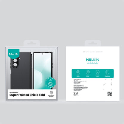 Θήκη MagSafe για Samsung Galaxy Z Fold8 Ultra F976, Nillkin, Super Frosted Shield με Θήκη για Στυλό, Μαύρη Διαφανής