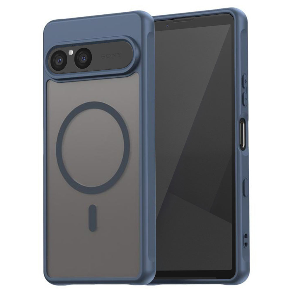 Θήκη MagSafe για Sony Xperia 10 VII, Techsuit, HaloFrost II, Μπλε Ναυτικό