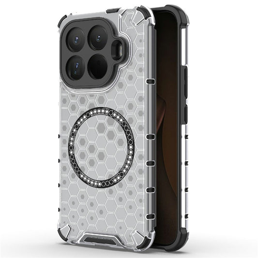MagSafe Case for Xiaomi 15T Pro, Techsuit, HoneyComb Shield, White