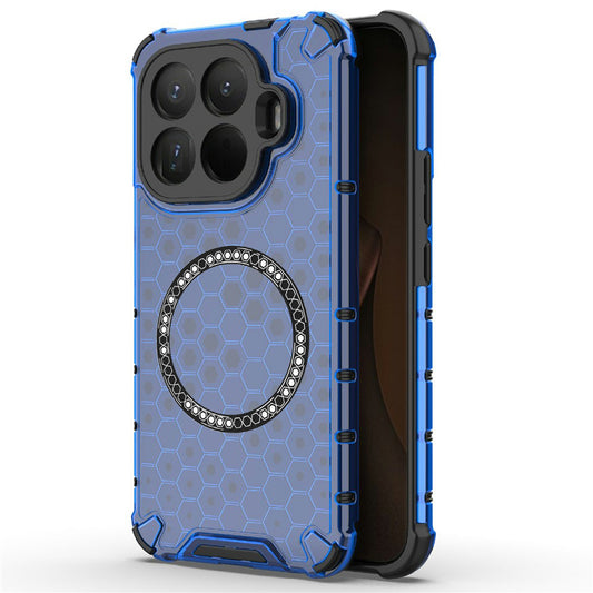 MagSafe Case for Xiaomi 15T Pro, Techsuit, HoneyComb Shield, Blue