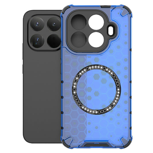 MagSafe Case for Xiaomi 15T Pro, Techsuit, HoneyComb Shield, Blue