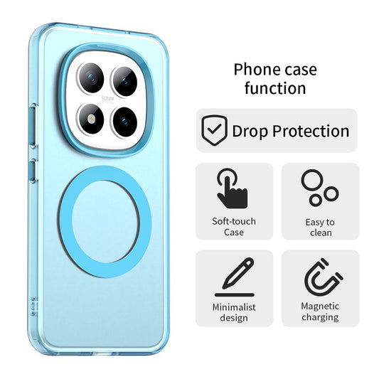 Θήκη MagSafe για Xiaomi Poco M8 Pro / Redmi Note 15 Pro+ 5G, Techsuit, CandyCase, Μπλε
