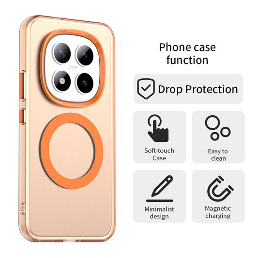 Θήκη MagSafe για Xiaomi Poco M8 Pro / Redmi Note 15 Pro+ 5G, Techsuit, CandyCase, Πορτοκαλί
