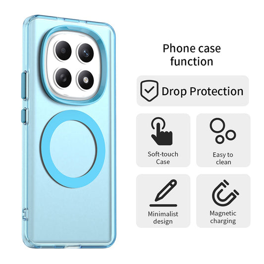 Θήκη MagSafe για Xiaomi Poco M8 / Redmi Note 15 5G / Note 15 4G, Techsuit, CandyCase, Μπλε