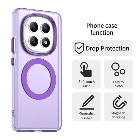 Θήκη MagSafe για Xiaomi Poco M8 / Redmi Note 15 5G / Note 15 4G, Techsuit, CandyCase, Μωβ