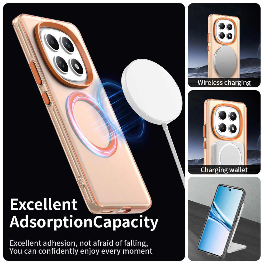 Θήκη MagSafe για Xiaomi Poco M8 / Redmi Note 15 5G / Note 15 4G, Techsuit, CandyCase, Πορτοκαλί