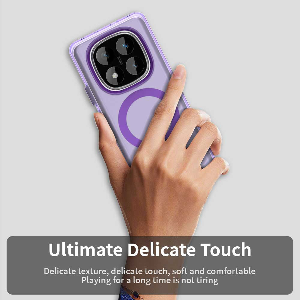 Θήκη MagSafe για Xiaomi Poco X7 / Redmi Note 14 Pro 5G, Techsuit, CandyCase, Μωβ