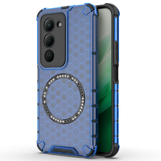 MagSafe Case for Xiaomi Redmi 15 5G / 15 4G, Techsuit, HoneyComb Shield, Blue