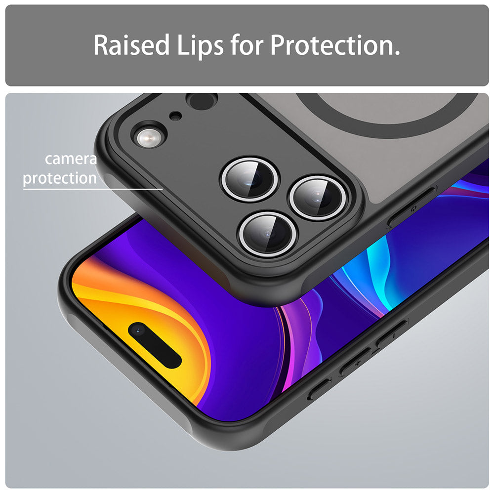 Θήκη MagSafe για Xiaomi Redmi 15C 5G / 15C 4G, Techsuit, HaloFrost II, Μαύρη