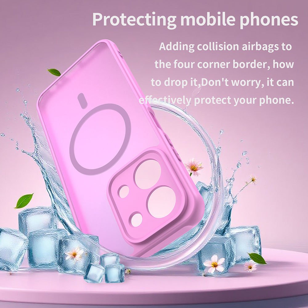 MagSafe Case for Xiaomi Redmi 15C 5G / 15C 4G, Techsuit, HaloFrost II, Pink