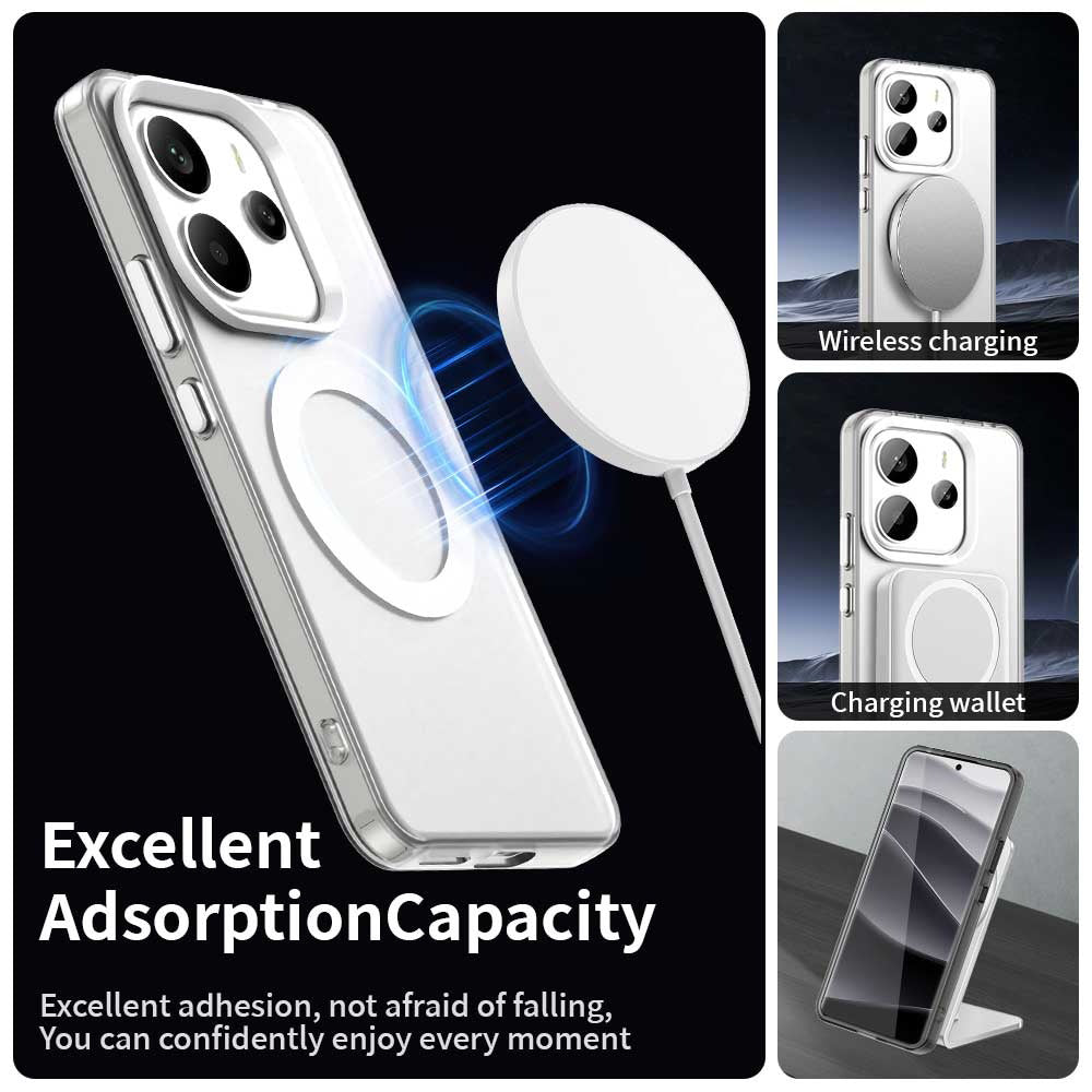 MagSafe Case for Xiaomi Redmi Note 14 5G, Techsuit, CandyCase, White