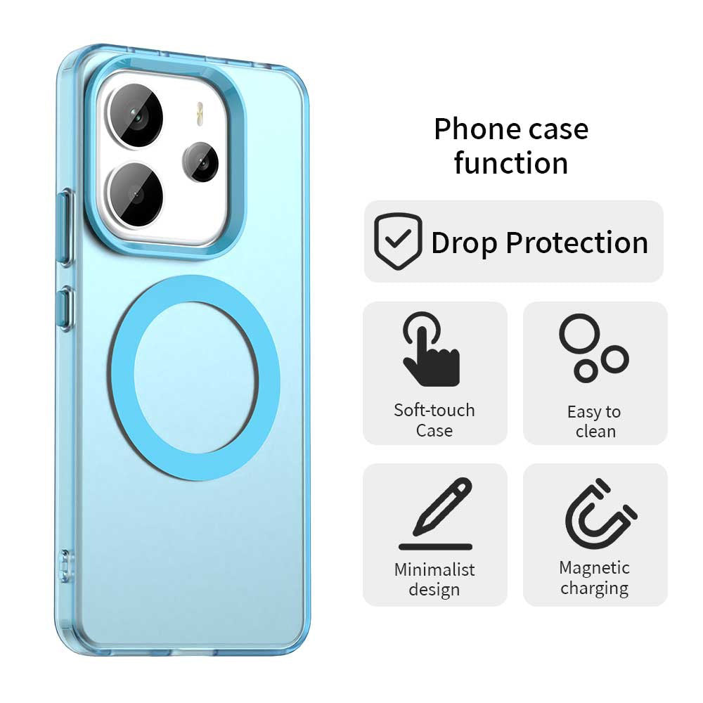 Θήκη MagSafe για Xiaomi Redmi Note 14 5G, Techsuit, CandyCase, Μπλε