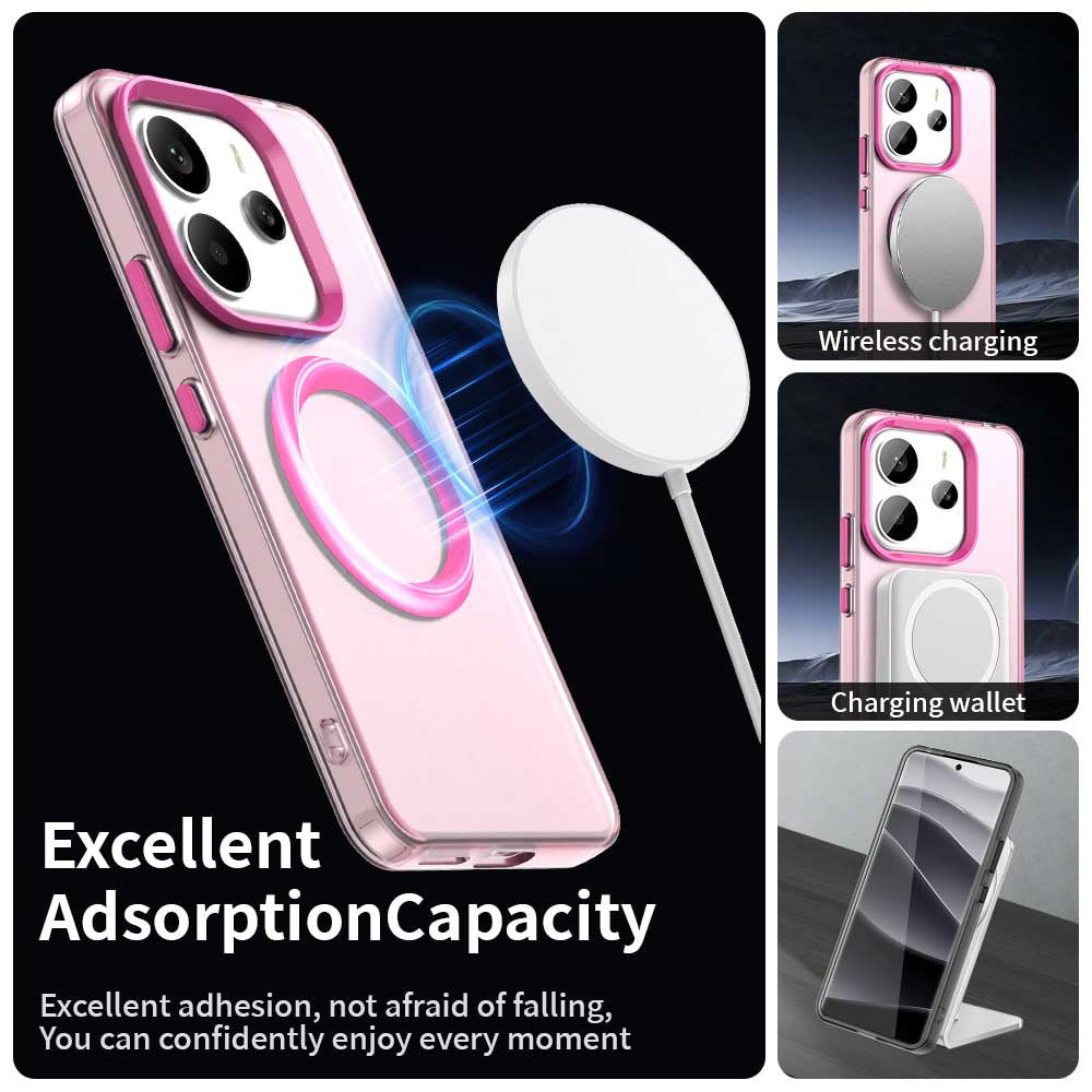 Θήκη MagSafe για Xiaomi Redmi Note 14 5G, Techsuit, CandyCase, Ροζ