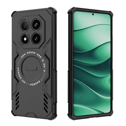 Θήκη MagSafe για Xiaomi Redmi Note 14 Pro 4G, Techsuit, ArmorMag, Μαύρη
