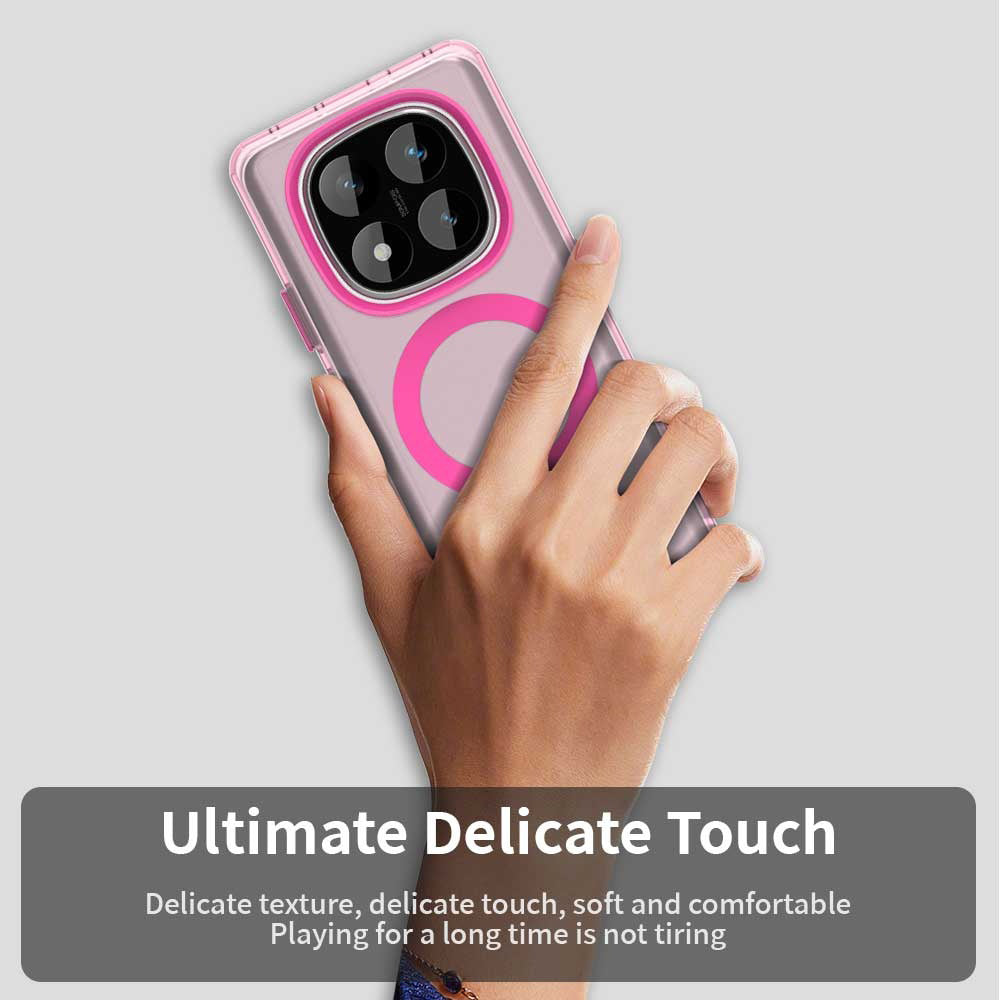 MagSafe Case for Xiaomi Redmi Note 14 Pro 4G, Techsuit, CandyCase, Pink