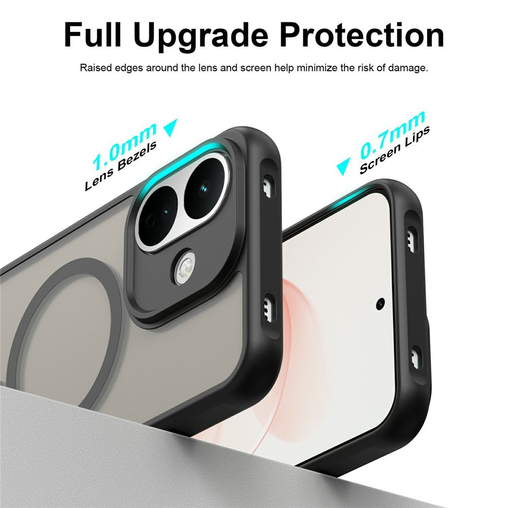 Θήκη MagSafe για Xiaomi Redmi Note 17 Pro, Techsuit, HaloFrost II, Μαύρη