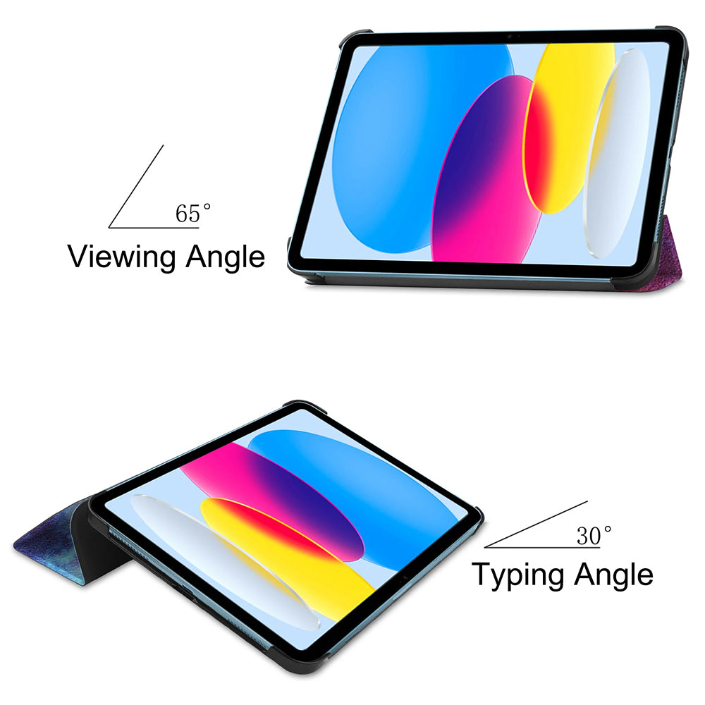Case for Apple iPad (2025) / (2022), Techsuit, FoldPro Galaxy, Multicolor
