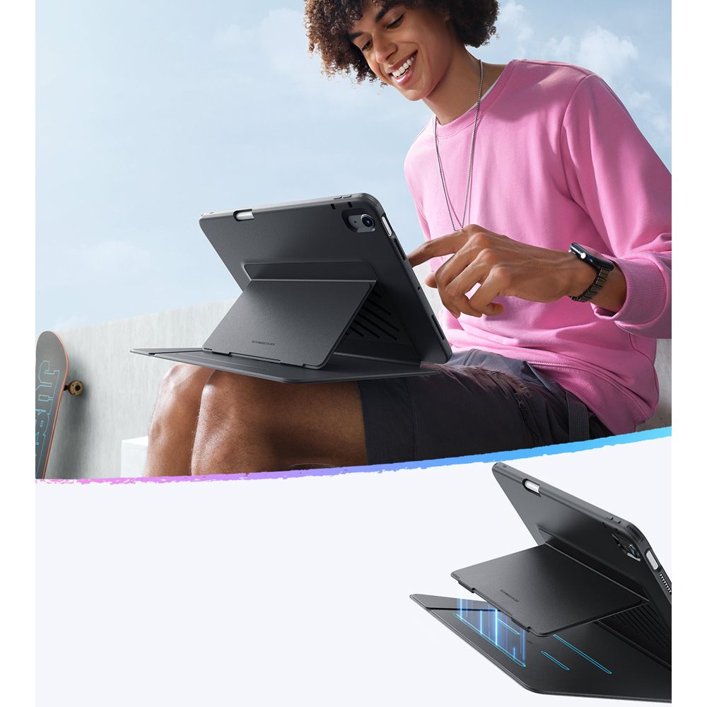 Case for Apple iPad Air 11 (2026) / iPad Air 11 (2025) / Air 11 (2024) / Air (2022) / Air (2020), ESR, Flip Hybrid, Black