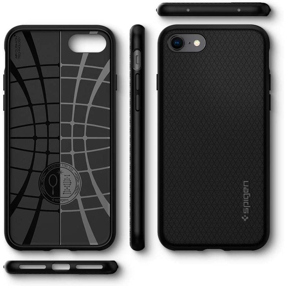 Θήκη για Apple iPhone SE (2022) / SE (2020) / 8 / 7, Spigen, Liquid Air, Μαύρη 042CS20511