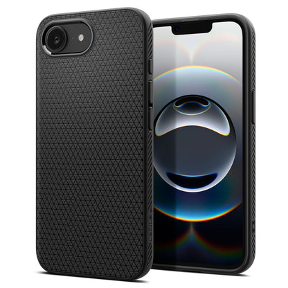 Case for Apple iPhone 17e / 16e, Spigen, Liquid Air, Black ACS09161