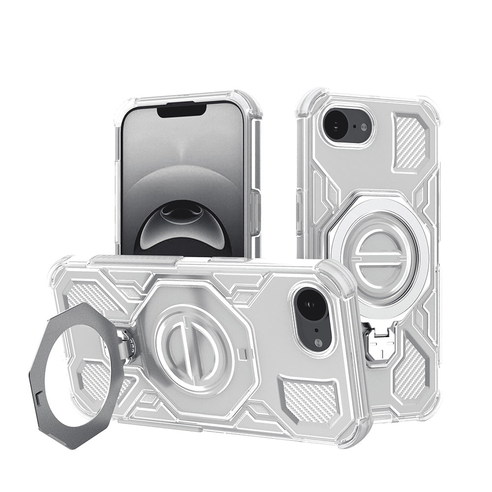 Case for Apple iPhone 17e / 16e, Techsuit, Carbon Shield Pro, White