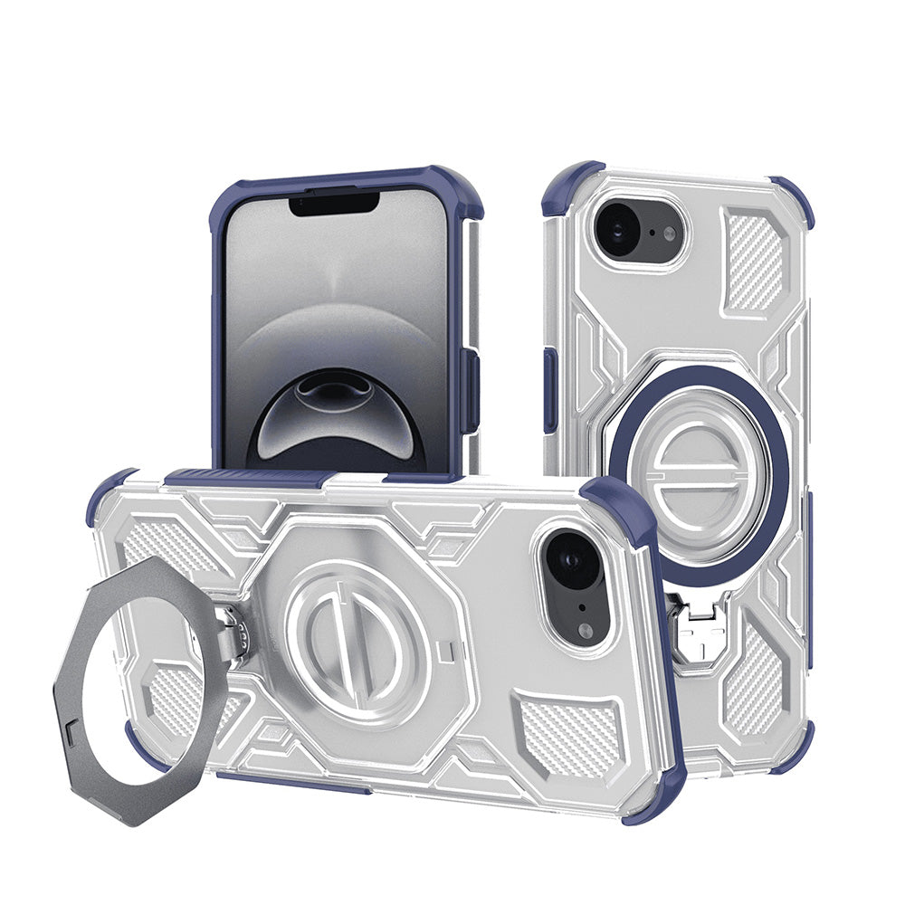 Case for Apple iPhone 17e / 16e, Techsuit, Carbon Shield Pro, Blue