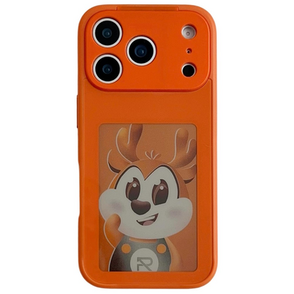 Case for Apple iPhone 17 Pro Max, OEM, Customized E-Ink Display, Orange